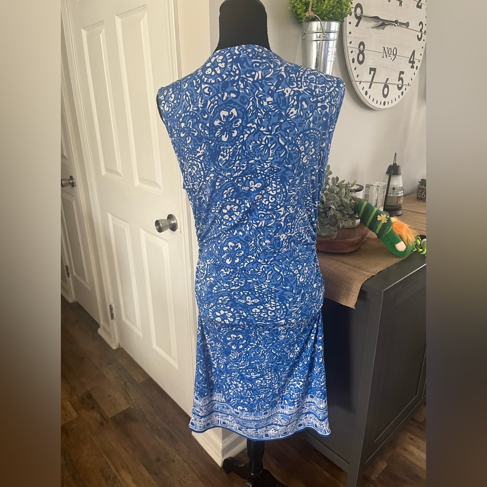 Lilly Pulitzer Blue and White Floral Dress - Picture 3 of 3